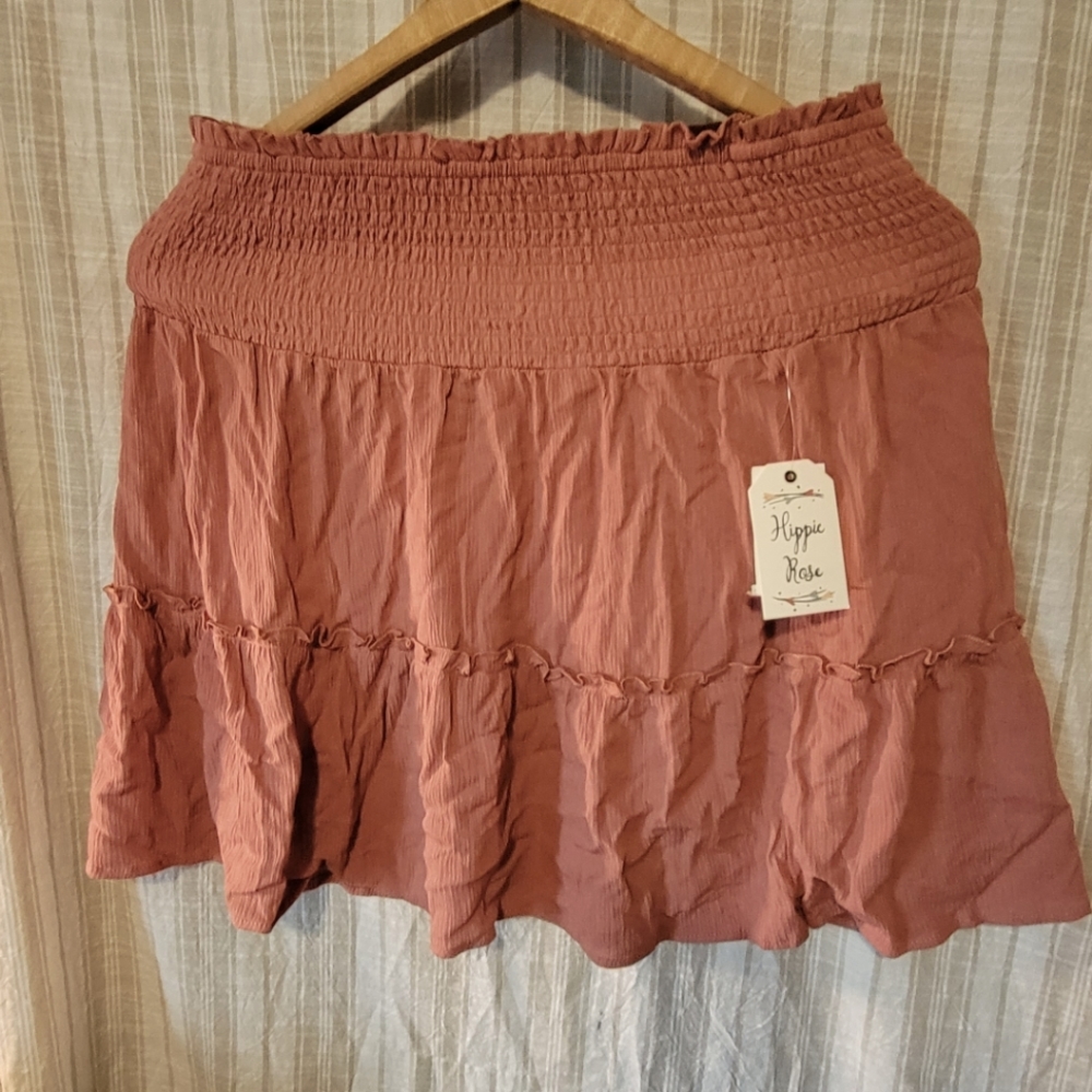 Hippie rose new skirt mauve Large juniors